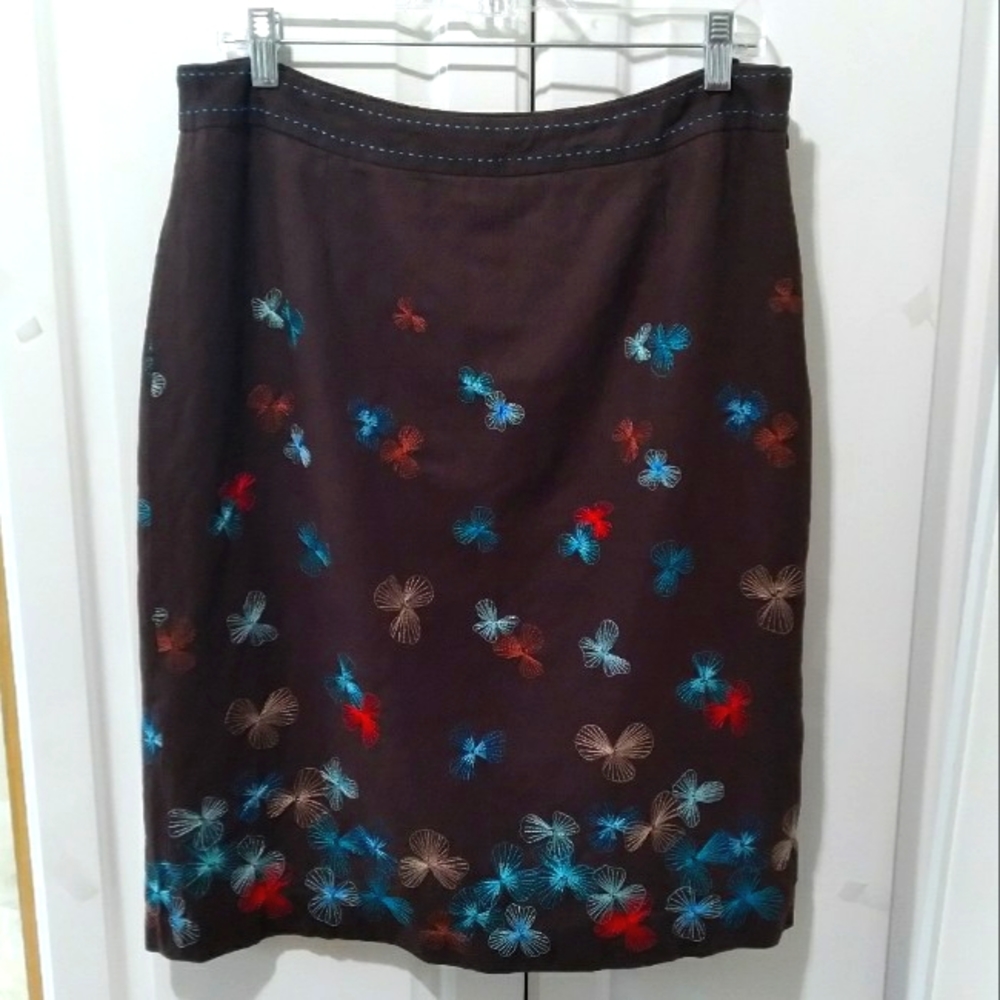 Alfani Beautiful Linen/Rayon Pencil Skirt Sz 14